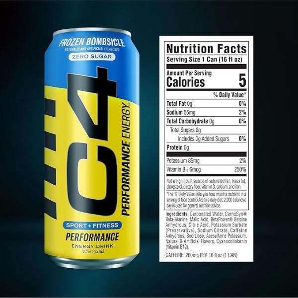 Cellucor C4 Original Carbonated Energy Drink - Pack of 12